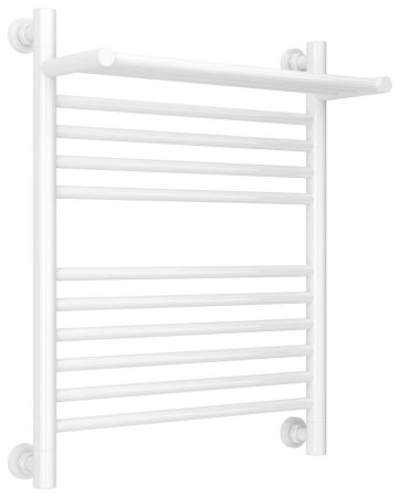 Полотенцесушитель, Сунержа, Богема +, с 1 полкой, водяной, ширина, мм-550, глубина, мм-213, высота, мм-662, межосевое расстояние-500, подключение-диагональное/нижнее/вертикальное, температура теплоносителя-до 95°С, мощность-Вт-357, присоединительный разме, артикул 12-0223-6050