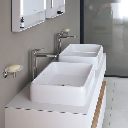 Duravit  Qatego Раковина накладная 560х400х130 мм, без отв под смеситель, цвет белый