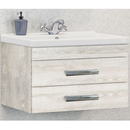 Тумба с раковиной Comforty Никосия 80 4138839 подвесная Дуб белый Тумба с раковиной Comforty Никосия 80 4138839 подвесная Дуб белый