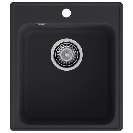 Кухонная мойка GranFest QUARZ 17, черный, артикул 17 черный