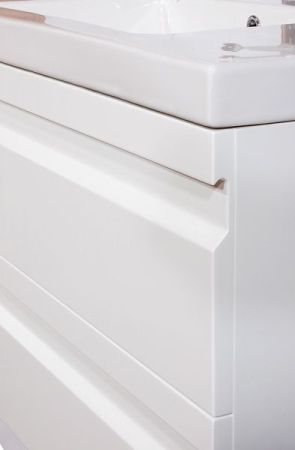 Тумба с раковиной SanVit Тема 80 ktemajd080 подвесная Белый глянец