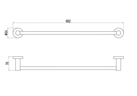 Полотенцедержатель Savol S-005624Q, графит, артикул S-005624Q