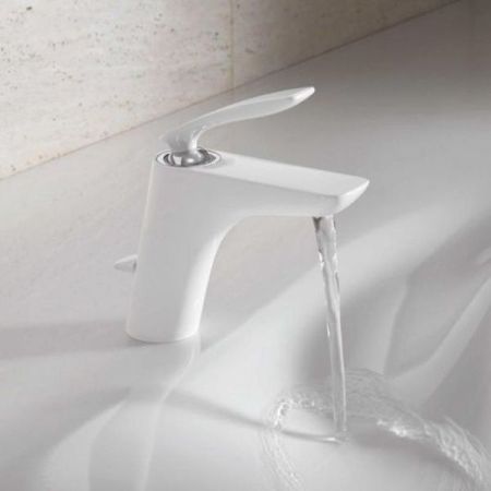 Смеситель для раковины  KLUDI BALANCE 520239175 (белый/хром, L-12,6 H-10), шт, артикул 520239175