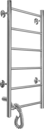 Электрический полотенцесушитель Domoterm Аврора DMT 109-6 40*80 EK L Хром, артикул DMT109-640*80EKL