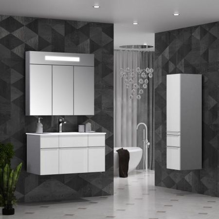 Тумба с раковиной Кристалл 90 Opadiris Белый