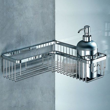 Colombo Angolari Угловая полочка, цвет: хром, артикул B9614.CR