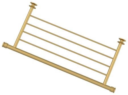 ПОЛКА прямая 4П (L - 470 мм) н/ж для ДР "СУНЕРЖА" (Матовое ЗОЛОТО), артикул 032-2012-4470