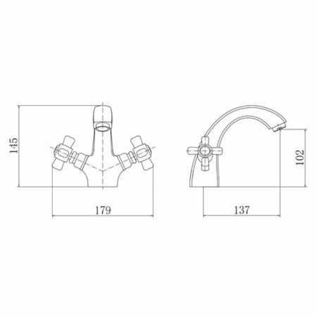 Смеситель для раковины FASHUN A1018, хром, артикул A1018