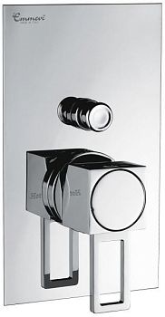 Emmevi Siris, однорычажный встраиваемый смеситель для душа, ручка со стержнем, с дивертером на 2 выхода, цвет хром