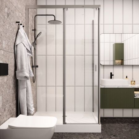 Ограждение MARBELLA 120 L душевое Cerutti SPA без поддона (80x120x190), артикул MARBELLA 120 L