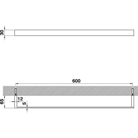 CISAL Quad Полотенцедержатель 60 см, цвет хром, артикул QU09010221 Акция
