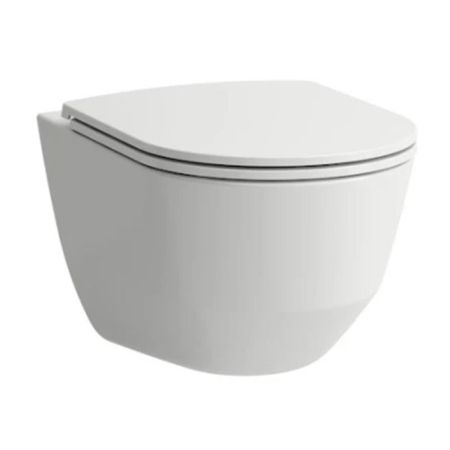 LAUFEN Pro Унитаз подвесной, безободк смыв Rimless, с инсталляционной системой, сиденье с микрол тонкое, панель смыва хром глянец, артикул Z.RU93.0.761.5