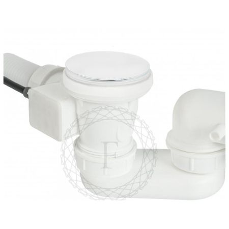 Слив-перелив (полуавтомат, 80 см.) FILARETE FL80W, белый