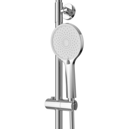 STYLUS-CVD-01 Душевая стойка со смесителем и изливом, хром, артикул STYLUS-CVD-01