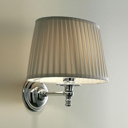 Devon Daisy 3 Светильник настенный (25,5х26х21 cм) с абажуром кремового цвета, фурнитура: хром, артикул DEDAISY3CR