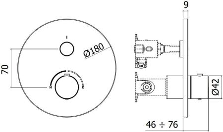 Смеситель для душа Paffoni Compact Box CPM013ST, артикул CPM013ST