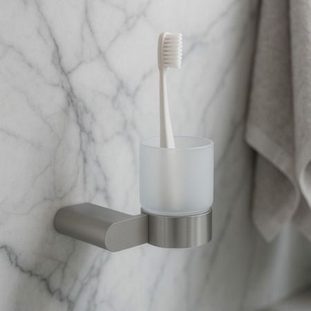 Стакан для ванной комнаты Knotlor SC102BS, сатин, артикул SC102BS