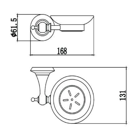 Мыльница Savol S-06959W, белый, артикул S-06959W