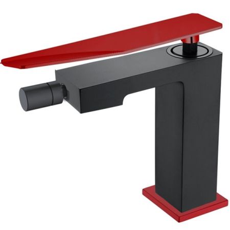 Смеситель для биде Boheme Q 146-BR.2 Черный Красный, артикул 146-BR.2