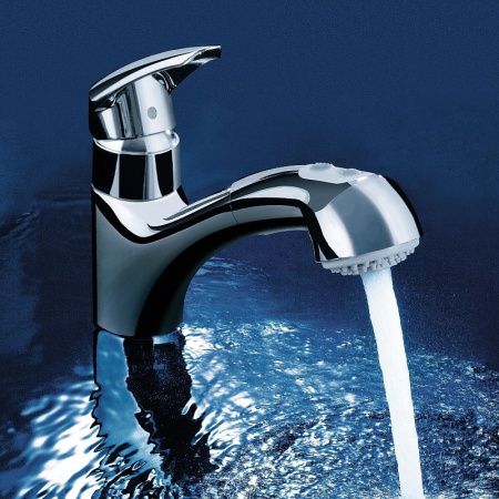 Смеситель для кухни GROHE Eurodisc с выдвижным изливом, хром (32257001) Смеситель для кухни GROHE Eurodisc с выдвижным изливом, хром (32257001)