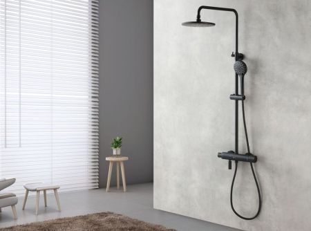 Душевая система Lemark Bronx (LM3772BL), артикул LM3772BL