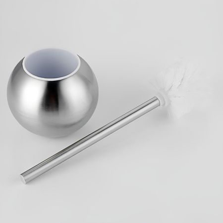 Ершик для унитаза напольный Maretti Alessia AS58N33, сатин, артикул AS58N33