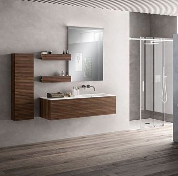 Комплект мебели IBC Diana, 1400 мм правый, цвет орех