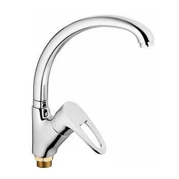 Смеситель для кухни Haiba HB4165-2, хром