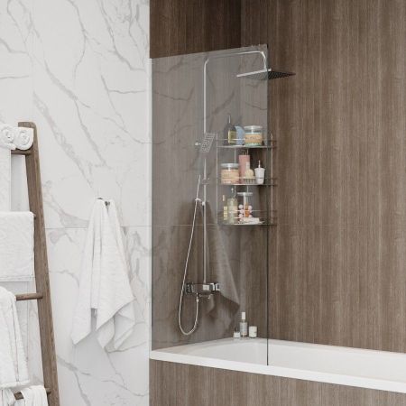 Шторка на ванну 70х140 см Maretti Marta MA41F7014099-015, профиль хром, артикул MA41F7014099-015