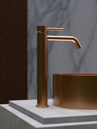Смеситель для раковины высокий Knotlor SS-21/RB, бронза, артикул SS-21/RB