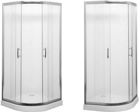 Душевой уголок Aquanet Alfa NAA2142 100x100, R550, прозрачное стекло, артикул NAA2142