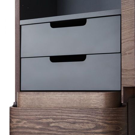 M30CHR0406NF Sensation, Шкаф-колонна, подвесной, правый, 40 см, двери, орех, текстурированная, шт, артикул M30CHR0406NF