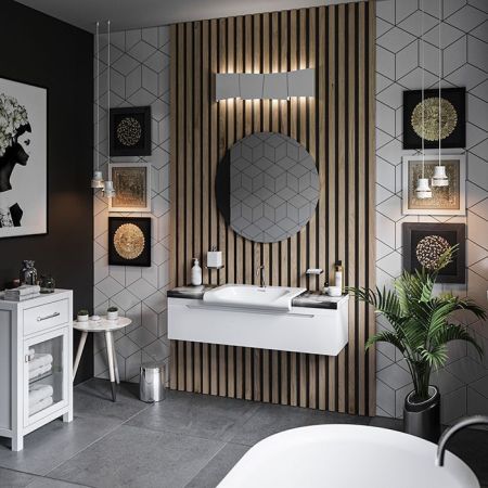 KERASAN Inka Project Раковина INKA 60x40x35,5 с 1 отверстием под смеситель,цвет белый, артикул 341101*1