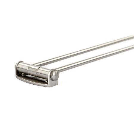 Stil Haus Hashi, полотенцедержатель двойной поворотный, цвет никель сатин, артикул HS16(36)