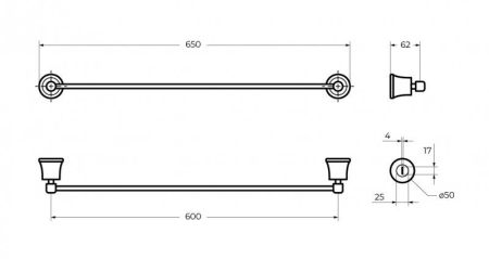 LIBERTY CZR-F-8981 Полотенцедержатель, артикул CZR-F-8981