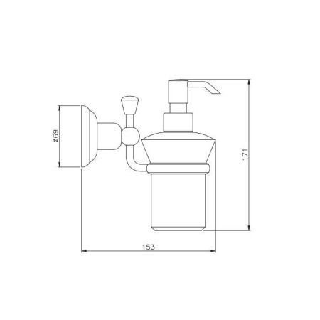 Nicolazzi Onice Дозатор для жидкого мыла, цвет: золото/белый, артикул 1489GO09O