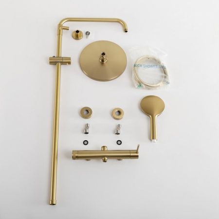 RELAX-CD-NOP Душевая стойка со смесителем, черный матовый, артикул RELAX-CD-NOP