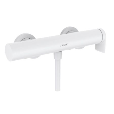 Смеситель для душа, Hansgrohe, Vivenis, тип открывания воды-однорычажный, тип регулирования воды-керамический картридж, монтаж-настенный, отверстия для монтажа-2, цвет-белый матовый, артикул 75620700