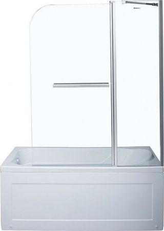 Шторка на ванну Aquanet SG-1200, прозрачное стекло, артикул SG-1200
