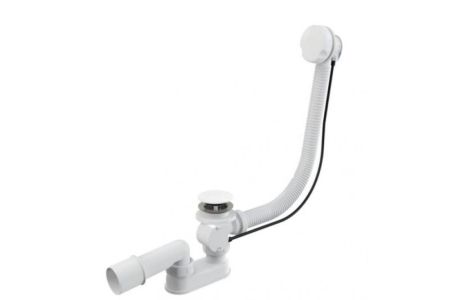 Слив-перелив (полуавтомат, 100 см.) Vega V55R Гл000026275, белый, артикул Гл000026275