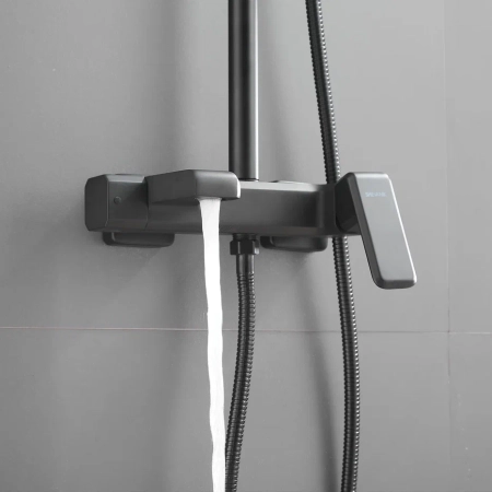 Душевая система Shevanik S8836H, черный, артикул S8836H