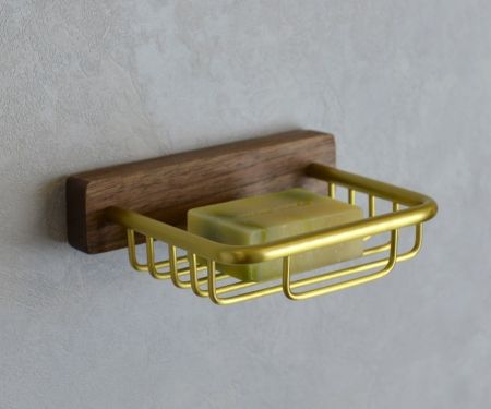 Мыльница Bronze de Luxe FOREST 10703G, матовое золото, артикул 10703G