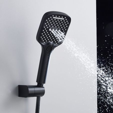 Душевая система встраиваемая Shevanik S4135H, черный