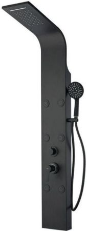 Душевая панель Galaxy Black с гидромассажем, артикул AP40-04