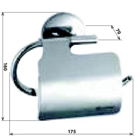 Держатель для туалетной бумаги Bemeta Alfa 102412012 Хром