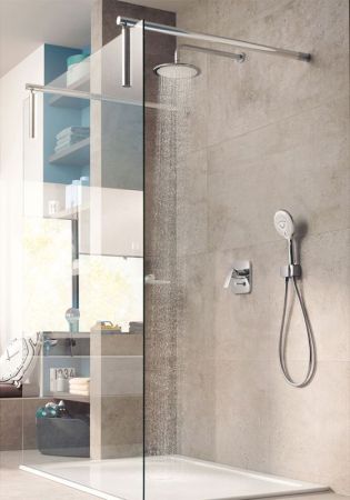 Шланг для душа, Kludi, SUPARAFLEX, длина шланга, мм-1250, стандарт подвода воды-1/2", DN 15, в пластиковой оболочке, с металлическим эффектом, с коническими гайками, двусторонняя защита от скручивания, цвет-хром, артикул 6107105-00