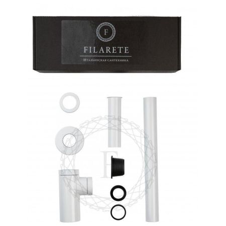Сифон для раковины FILARETE FL70W, белый, артикул FL70W