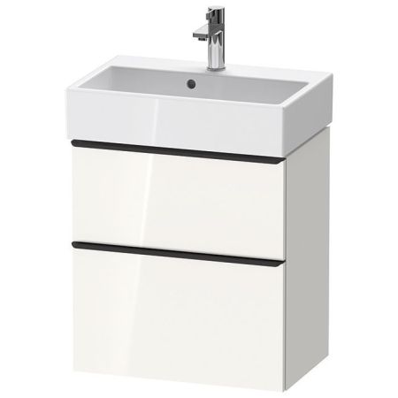 Duravit D-Neo Тумбочка подвесная компакт 584x372хh625 мм, 1 ящик, цвет: белый высокоглянцевый, артикул DE432902222