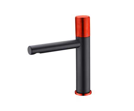 Смеситель для раковины Bronze de Luxe AVANTGARDE 2010RH, черный/красный, артикул 2010RH