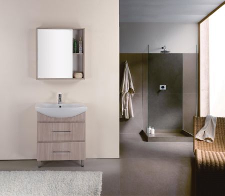 Тумба Onika Дельта 70 напольная, ясень шимо (ум. Балтика 70), артикул 107032